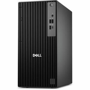 Front. Dell - Dell Pro Tower QCT1255 – Ryzen 5 8500G, 16GB RAM, 512GB SSD, Windows 11 Pro - Black.