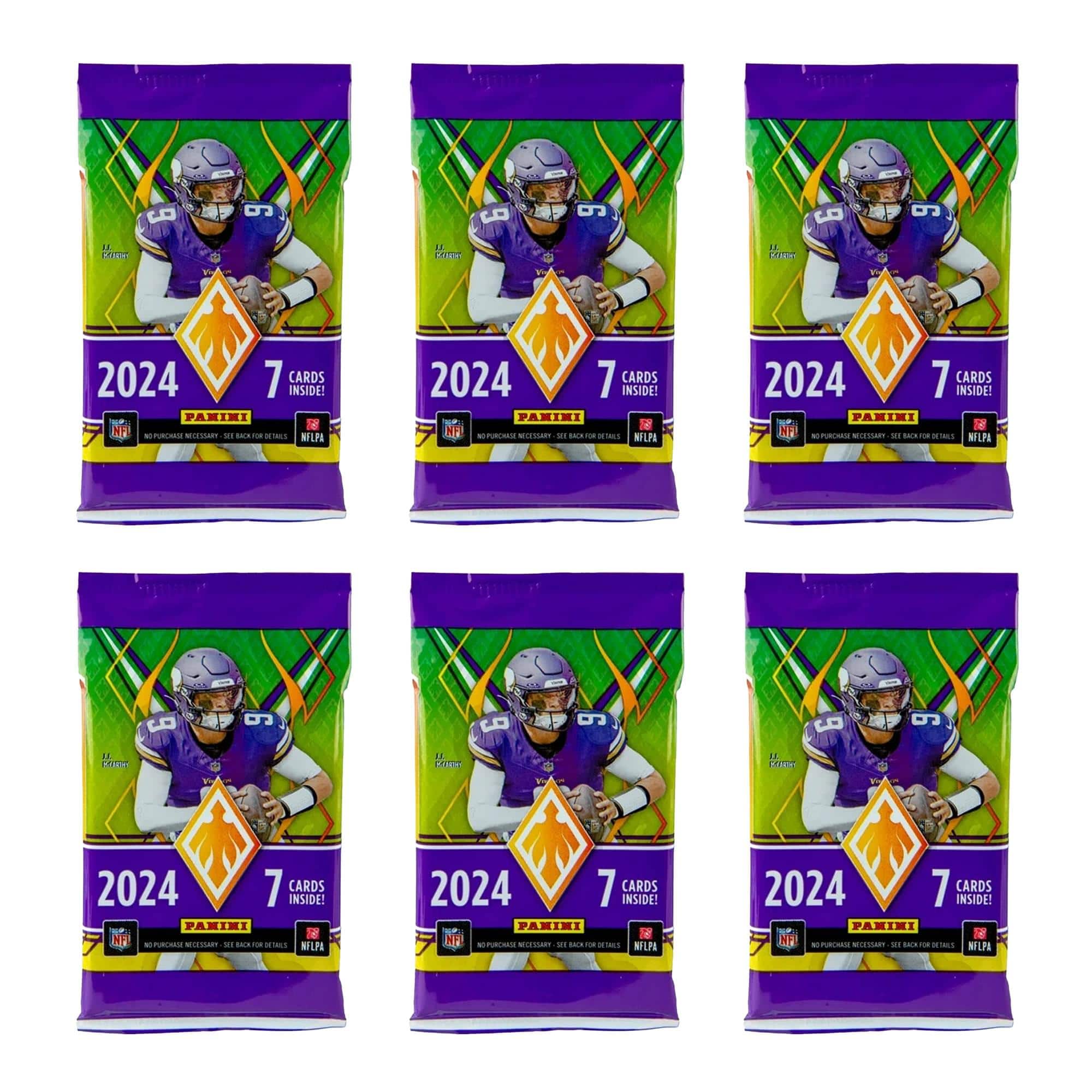 NFL 2024 Panini Phoenix Football Mega Box | 6 Packs Multi Colored