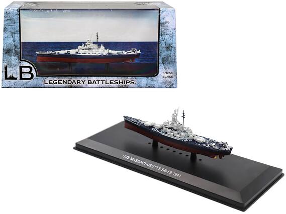 LB Legendary Battleships
1/1250 Scale
USS Massachusetts BB-59 1941