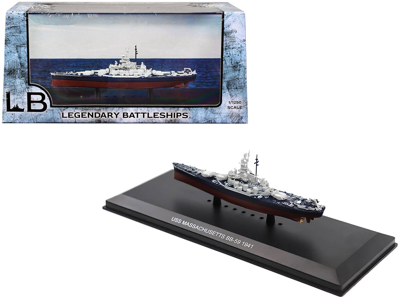 LB Legendary Battleships  
1/1250 Scale  
USS Massachusetts BB-59 1941
