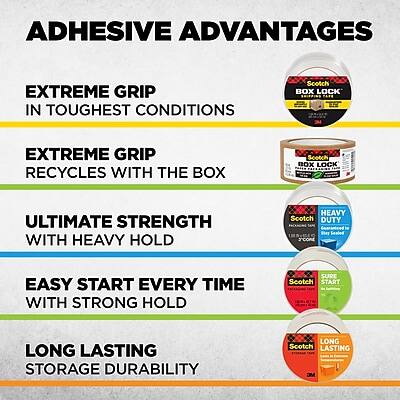 ADHESIVE ADVANTAGES

- EXTREME GRIP IN TOUGHEST CONDITIONS
- EXTREME GRIP RECYCLES WITH THE BOX
- ULTIMATE STRENGTH WITH HEAVY HOLD
- EASY START EVERY TIME WITH STRONG HOLD
- LONG LASTING STORAGE DURABILITY