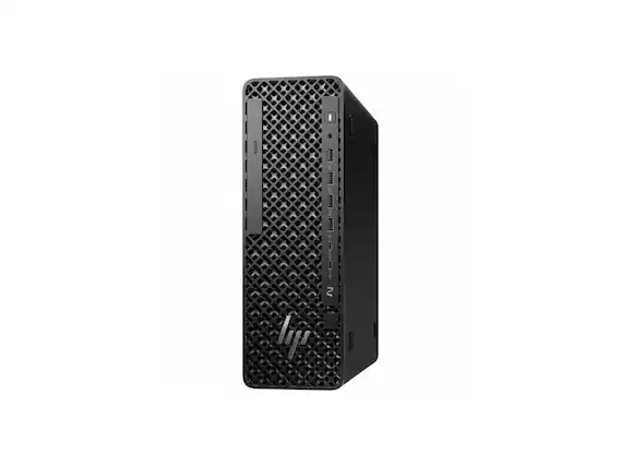 Front. HP - HP Z2 G1i Workstation - Intel Core Ultra 7 265 - 32 GB - 1 TB SSD - Small Form Factor - Black - Black.