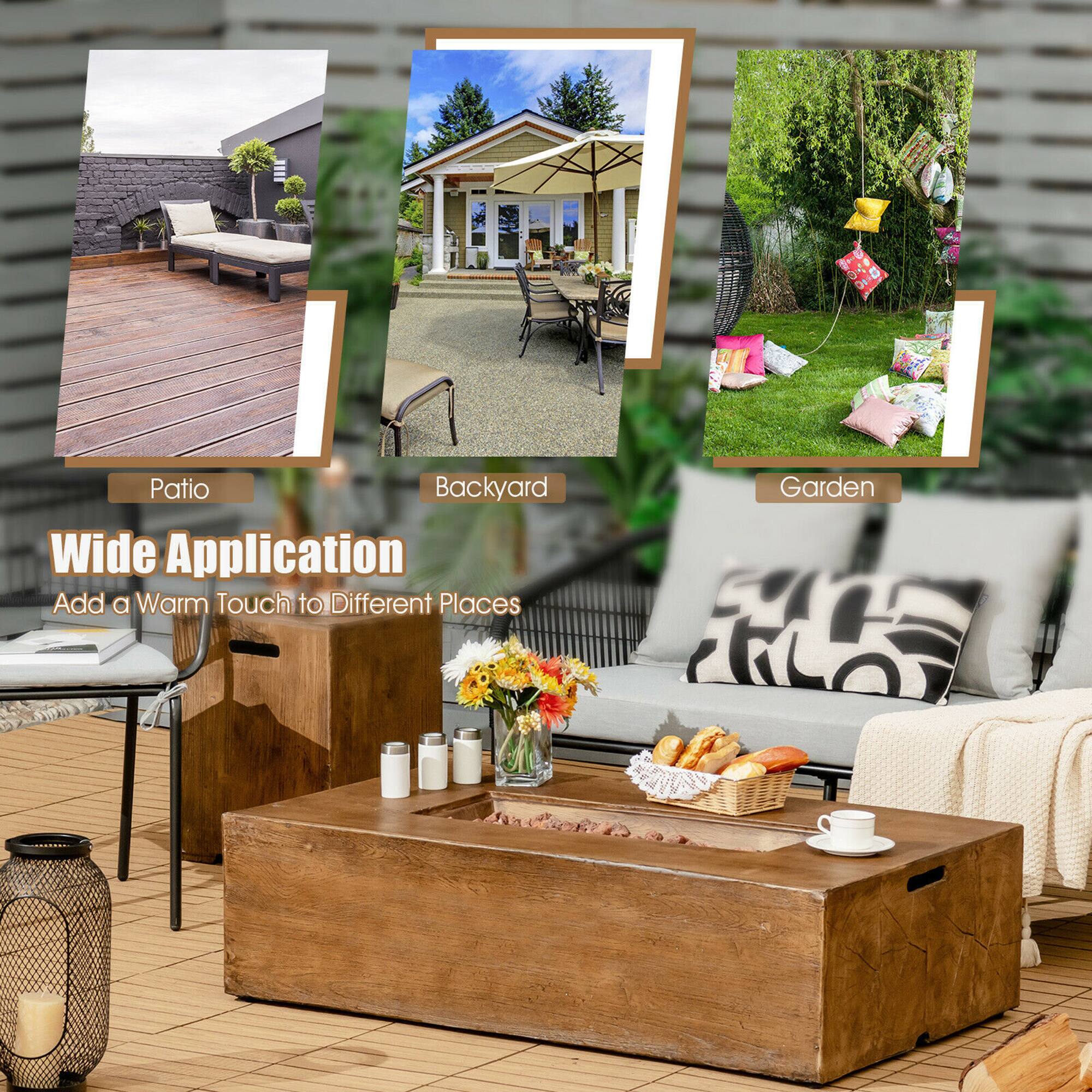 Patio  
Backyard  
Garden  

Wide Application  
Add a Warm Touch to Different Places