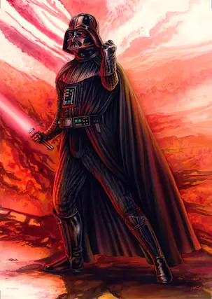 Front. Trend Setters - Star Wars (The Sith by Monte Moore) MightyPrint™ Wall Art - Multicolor.