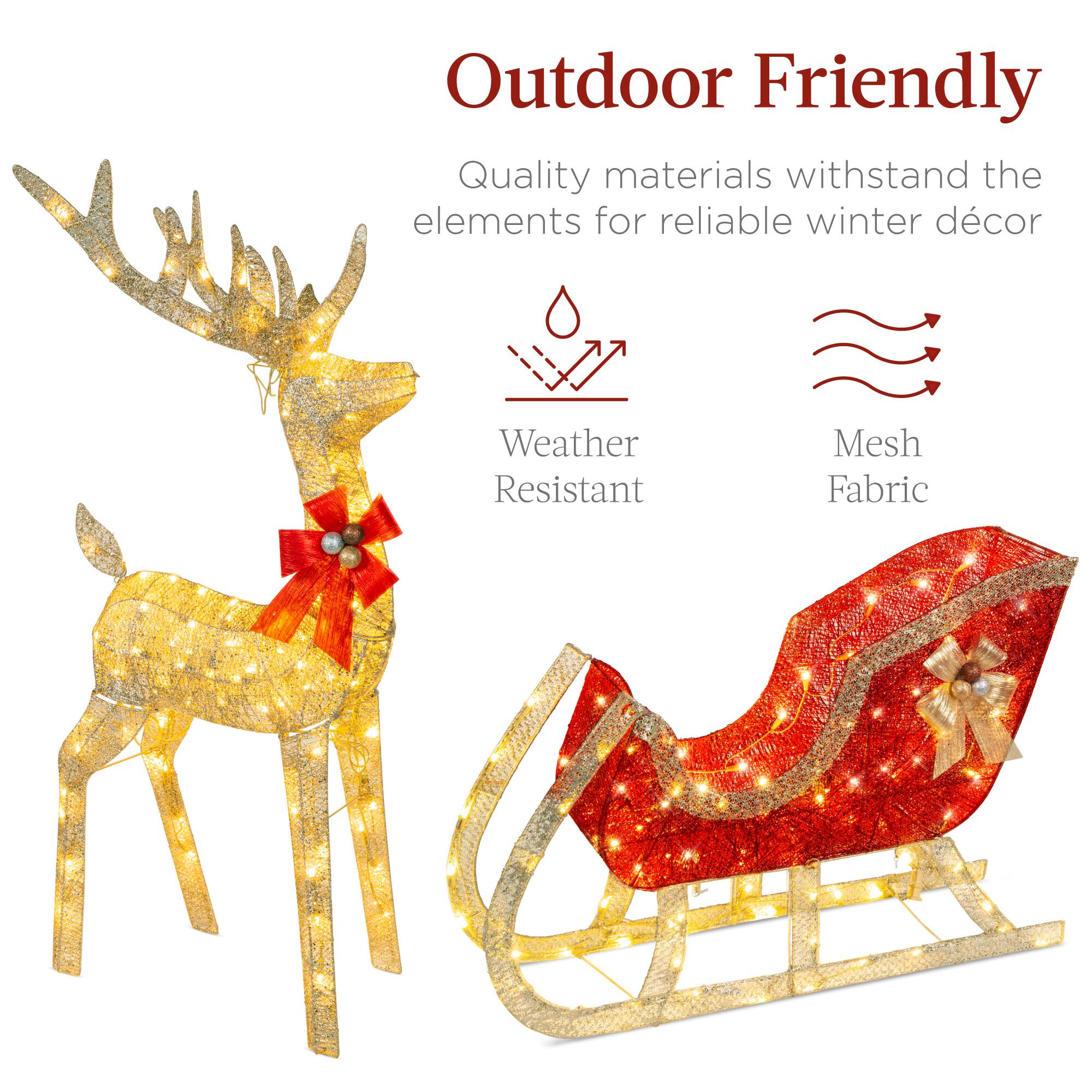 Outdoor Friendly

Quality materials withstand the elements for reliable winter décor

- Weather Resistant
- Mesh Fabric