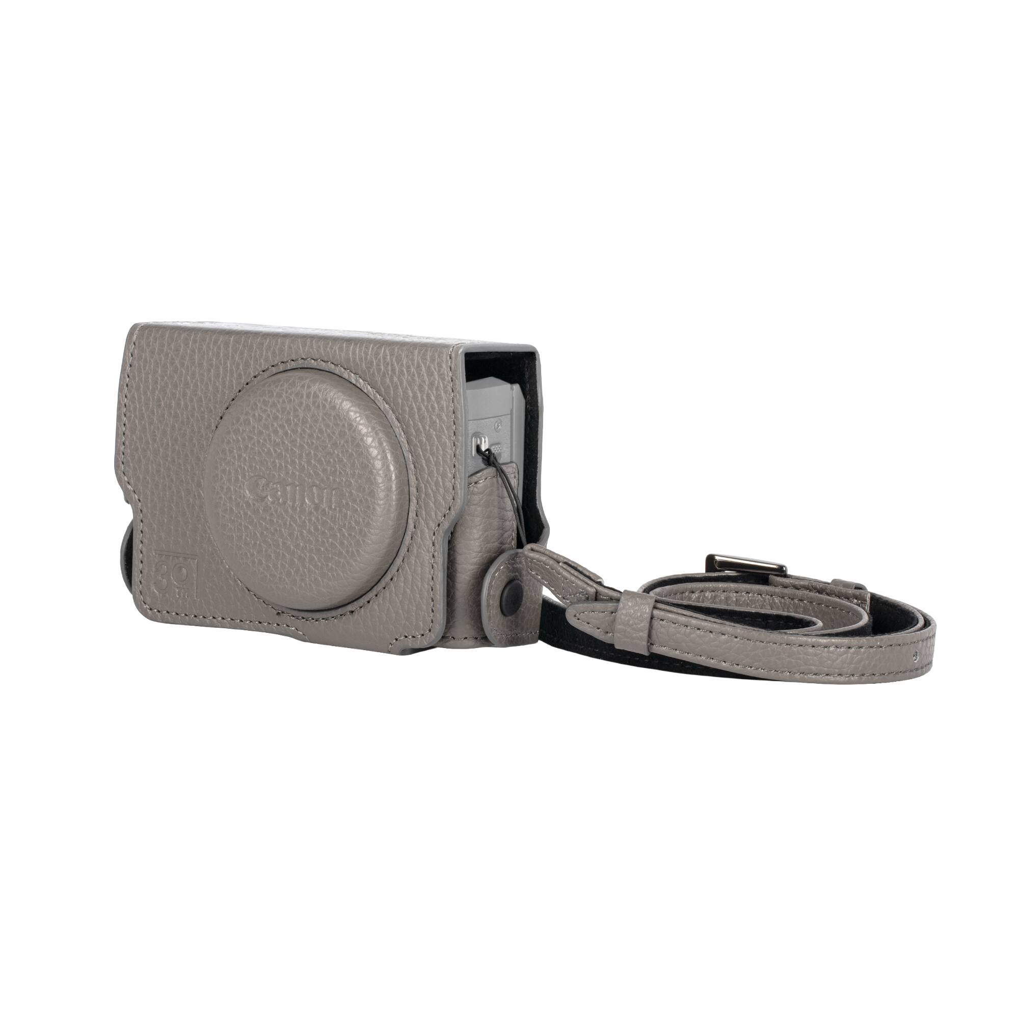 Alt View 5. Canon - Canon 30th Anniversary Edition Premium Genuine Leather Camera Case for PowerShot G7 X Mark III Graphite Camera Kit, Cust.