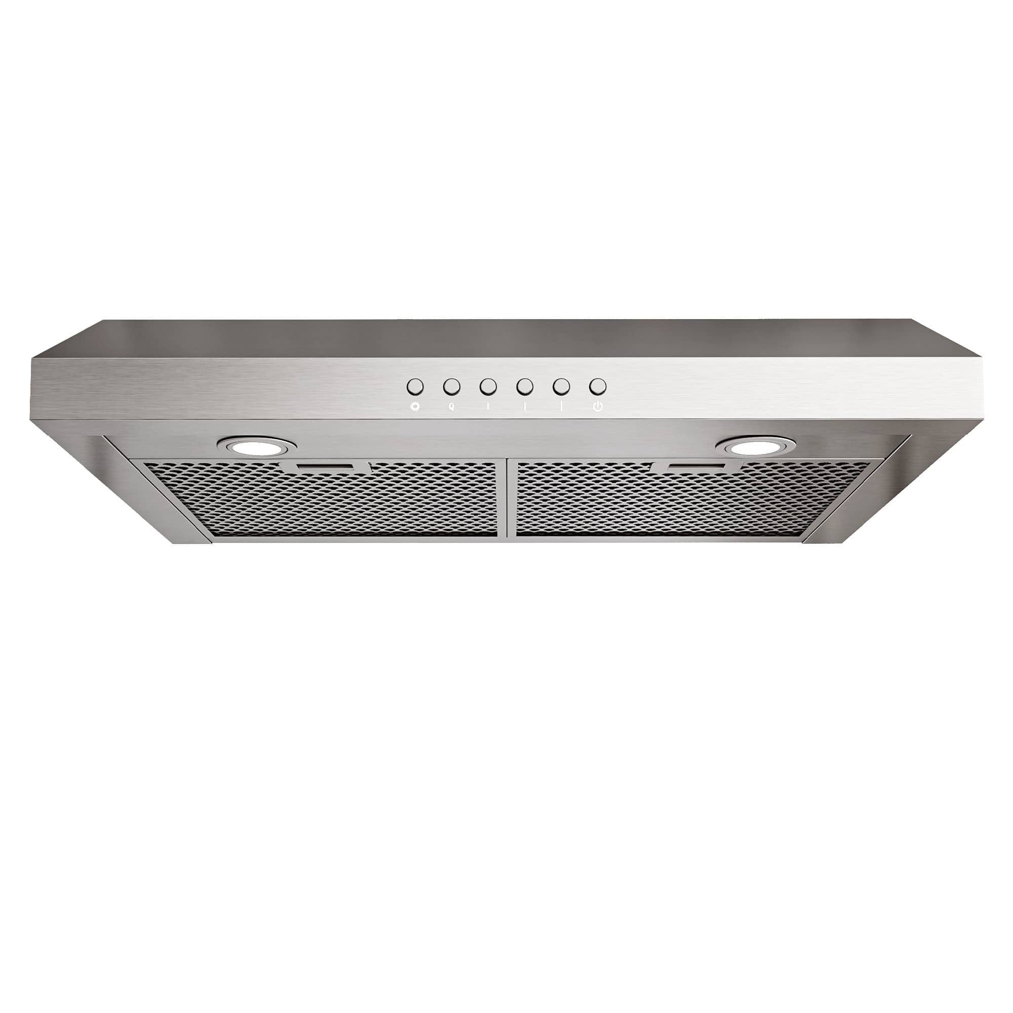 Onefly - 30 inches - Externally Vented - Under cabinet Range Hood - Silver