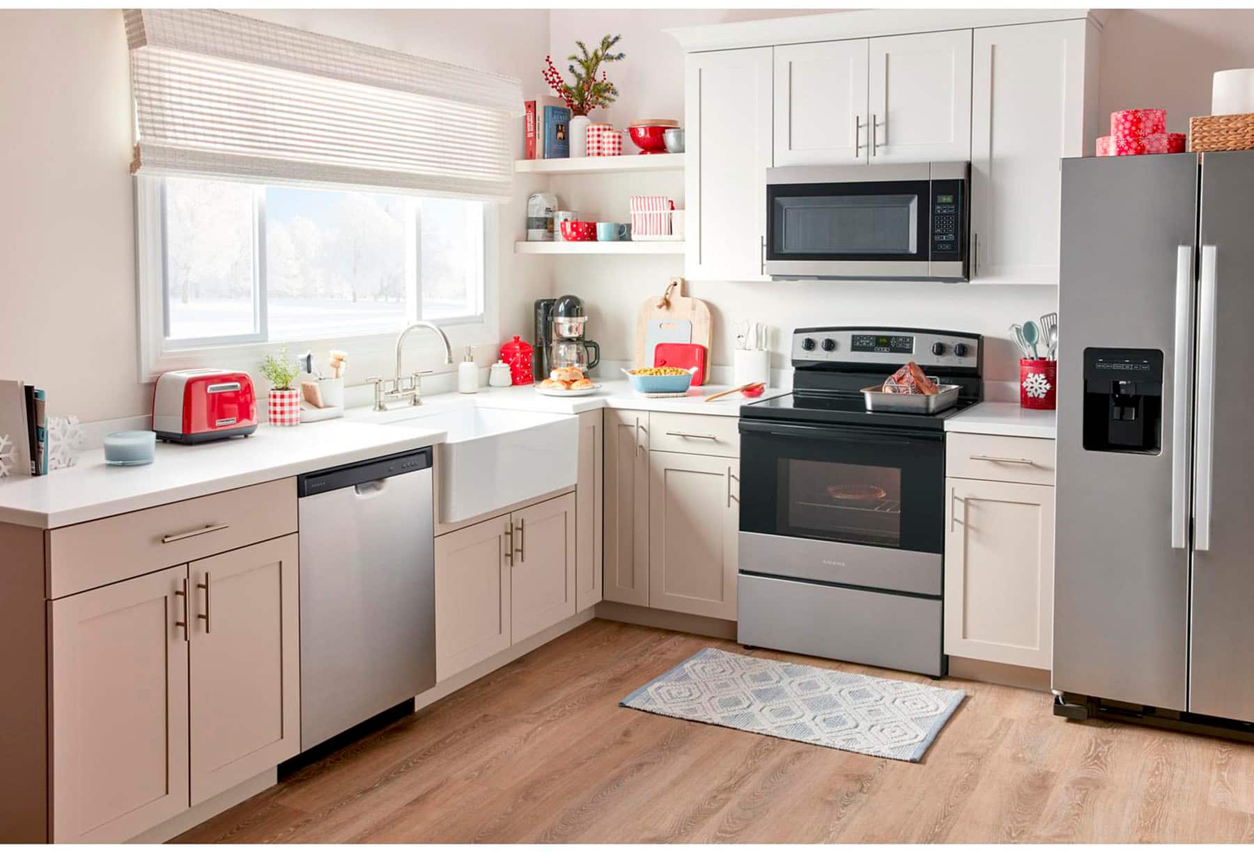 Alt View 15. Amana - 4.8 Cu. Ft. Freestanding Electric Range with Extra-Large Oven Window - Stainless Steel.