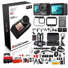 SJCAM SJ11 Active 4K Action Camera
- 6-Axis Gyro Stabilization
- 2.37" Dual Screen
- Live Streaming
- Wi-Fi 5GHz/2.4GHz
- 4K @ 30fps
- 1080P @ 60fps
- 170° Wide Angle Lens
- 3M Body Waterproof
- 16MP Sensor
Included Accessories:
- 64GB microSDXC V30 U3
- 32GB microSDXC
- Waterproof Case
- Tripod
- Various Mounts and Adapters
- USB Charging Cable
- Car Charger
- Screen Protector
- Cleaning Cloth
- Instruction Manual
DigiNerds