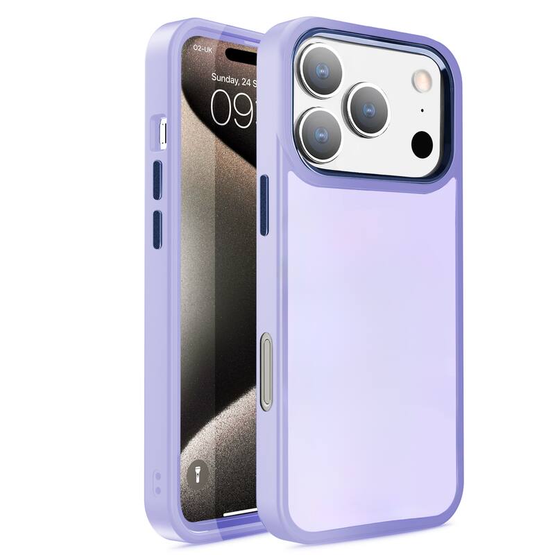Entronix - Case for iPhone 17 Pro Max - Translucent Frosted Matte Finish - Purple