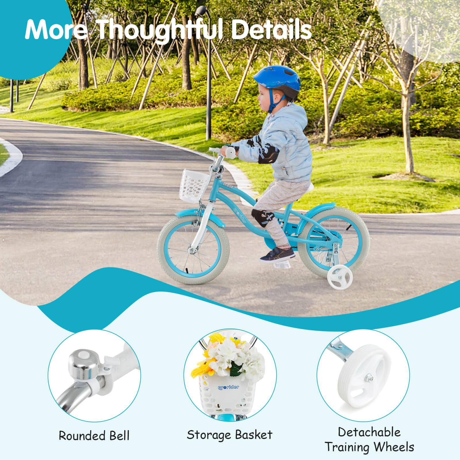 More Thoughtful Details

- Rounded Bell
- Storage Basket
- Detachable Training Wheels