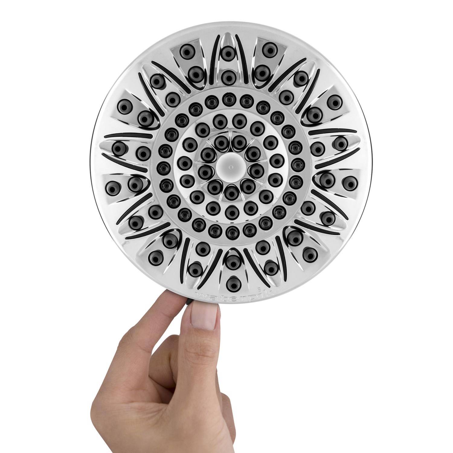 Back. Waterpik - Waterpik EcoFlow Chrome 7 settings Showerhead 1.8 gpm - Chrome.