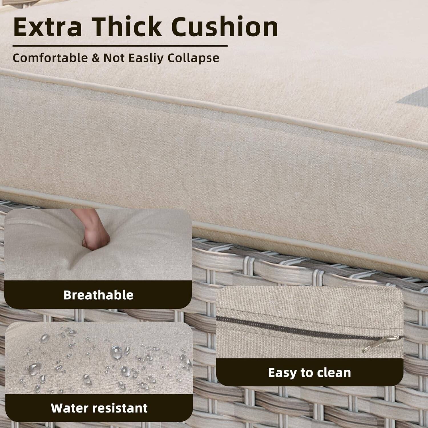 Extra Thick Cushion  
Comfortable & Not Easily Collapse  

- Breathable  
- Water resistant  
- Easy to clean
