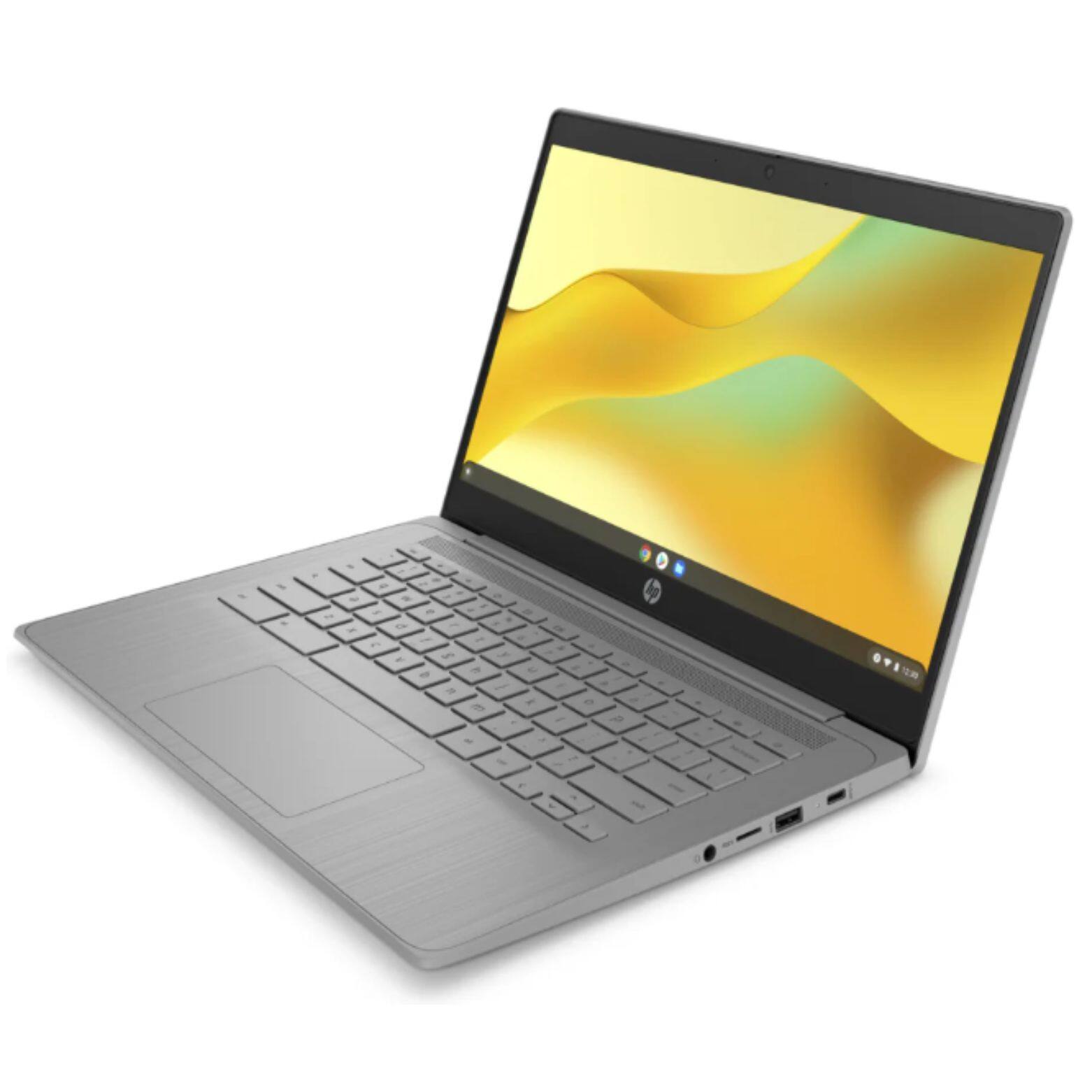 Alt View 1. HP - Chromebook 14a-ne1007ca 14" Intel Celeron N4500 1.10 GHz up to 2.8 GHz 4GB RAM 64GB eMMC ChromeOS - Gray.