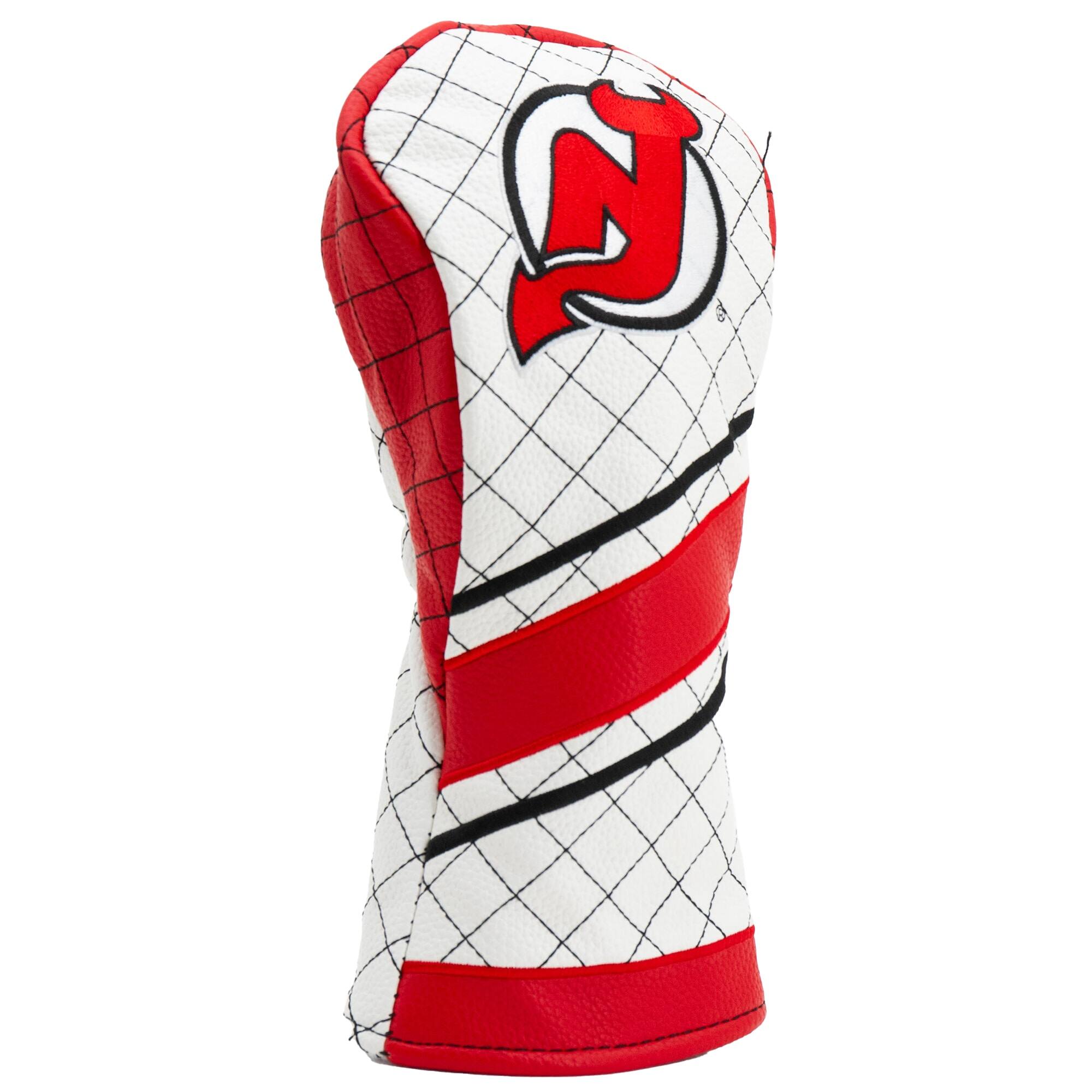 Alt View 2. Team Golf - New Jersey Devils Striped Quilted Fairway Headcover - Multicolor.