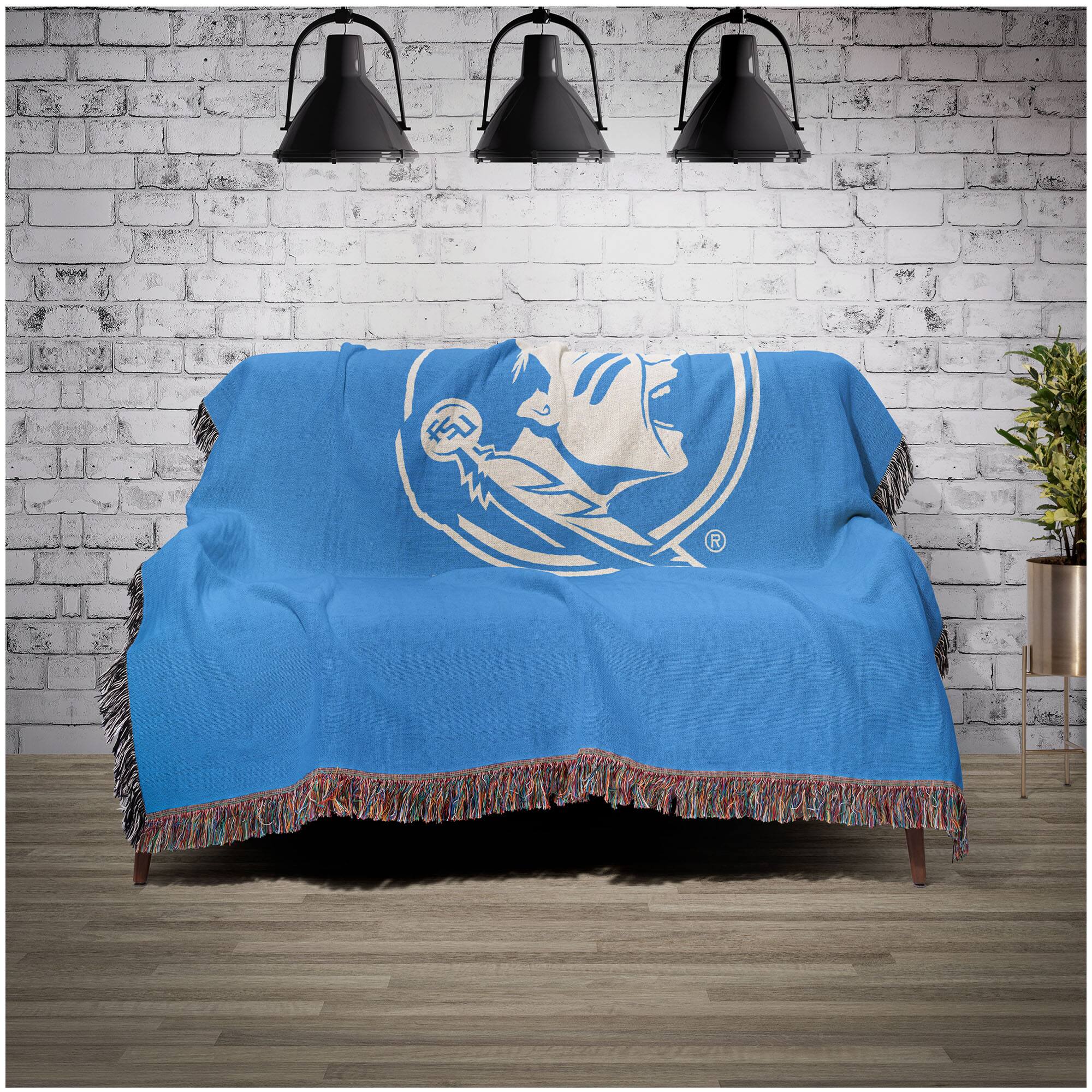Alt View 1. Chad & Jake - Florida State Seminoles Woven Blanket - Blue.
