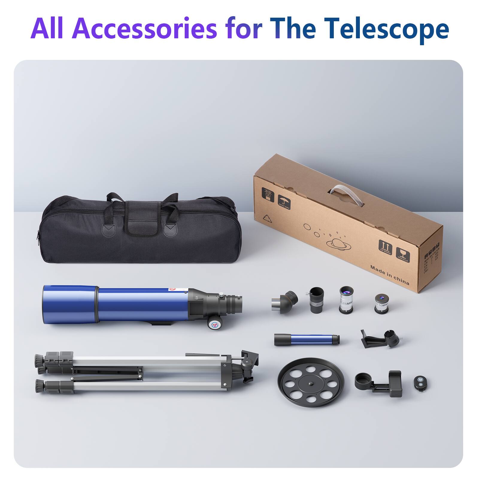 All Accessories for The Telescope

Made in China