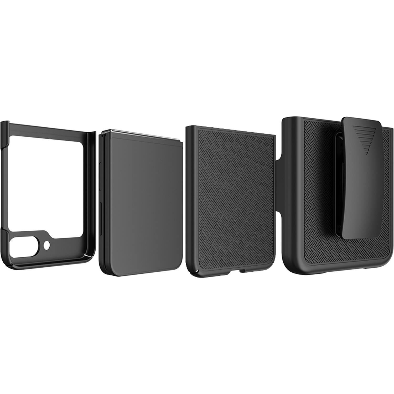 Alt View 16. SaharaCase - Anti-Slip Slim with Belt Clip Case for Samsung Galaxy Z Flip5 - Black.
