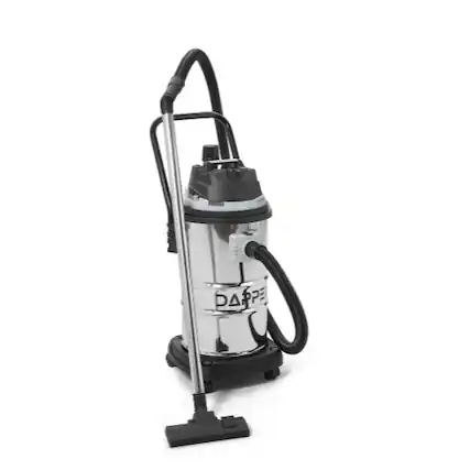 Front. Dapper Supply - 16 Gallon 4.5 Peak HP Wet Dry Vacuum Stainless Steel Tank 3 in 1 Portable Shop Vacuum with Attachments - Silver.