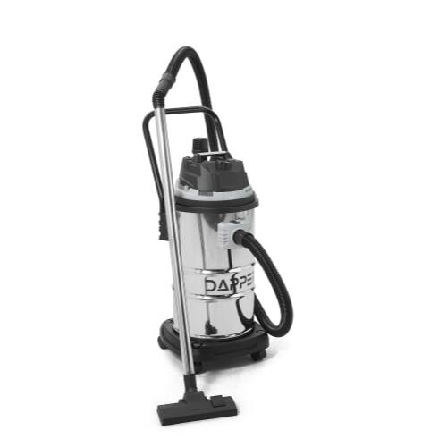 Front. Dapper Supply - 16 Gallon 4.5 Peak HP Wet Dry Vacuum Stainless Steel Tank 3 in 1 Portable Shop Vacuum with Attachments - Silver.