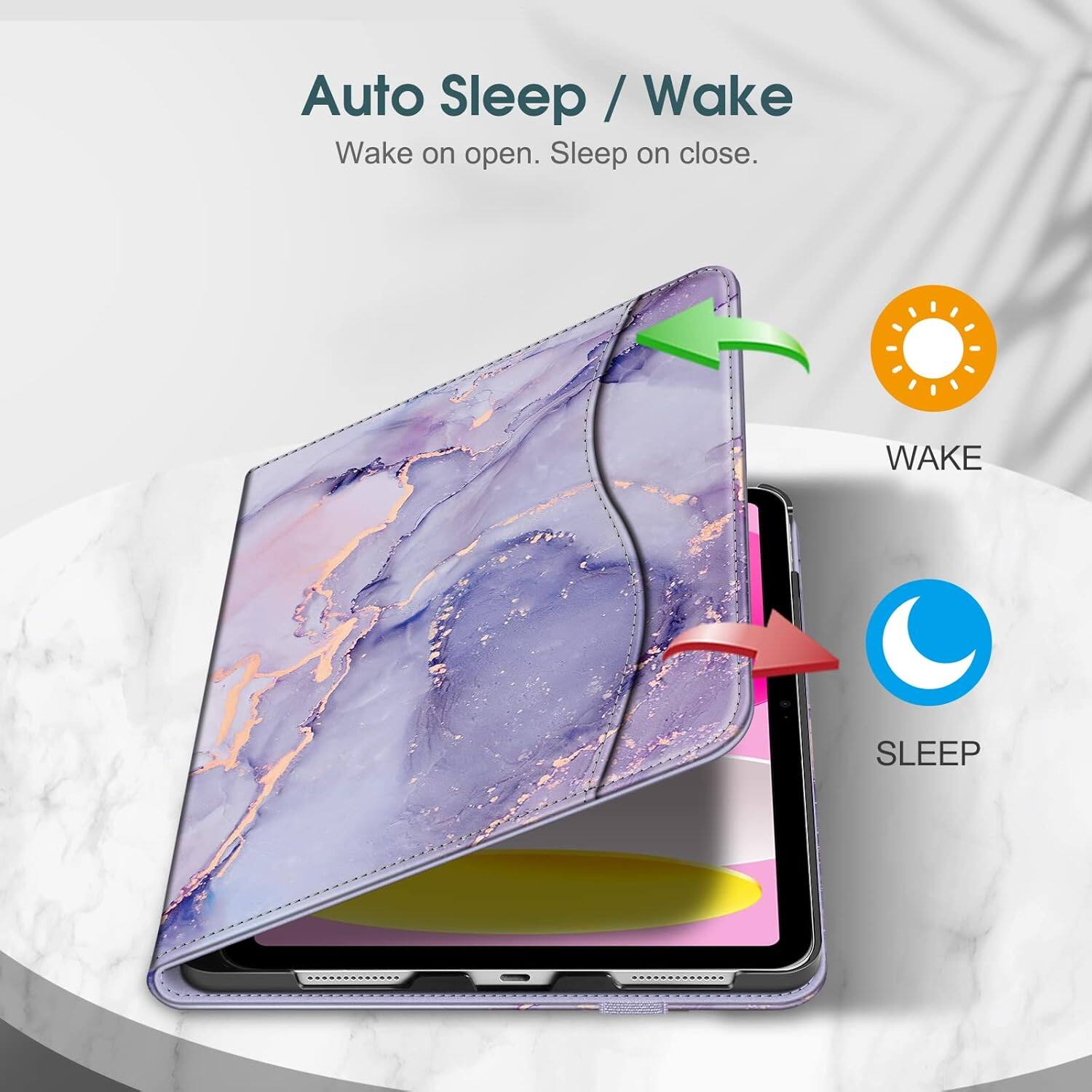 Auto Sleep / Wake  
Wake on open. Sleep on close.  
WAKE SLEEP