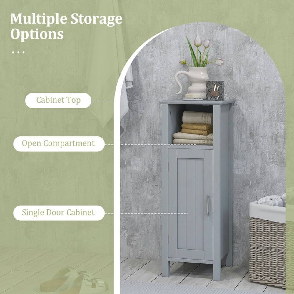 Multiple Storage Options

- Cabinet Top
- Open Compartment
- Single Door Cabinet