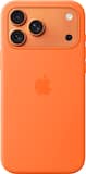 Apple - iPhone 17 Pro Max Silicone Case with MagSafe - Orange