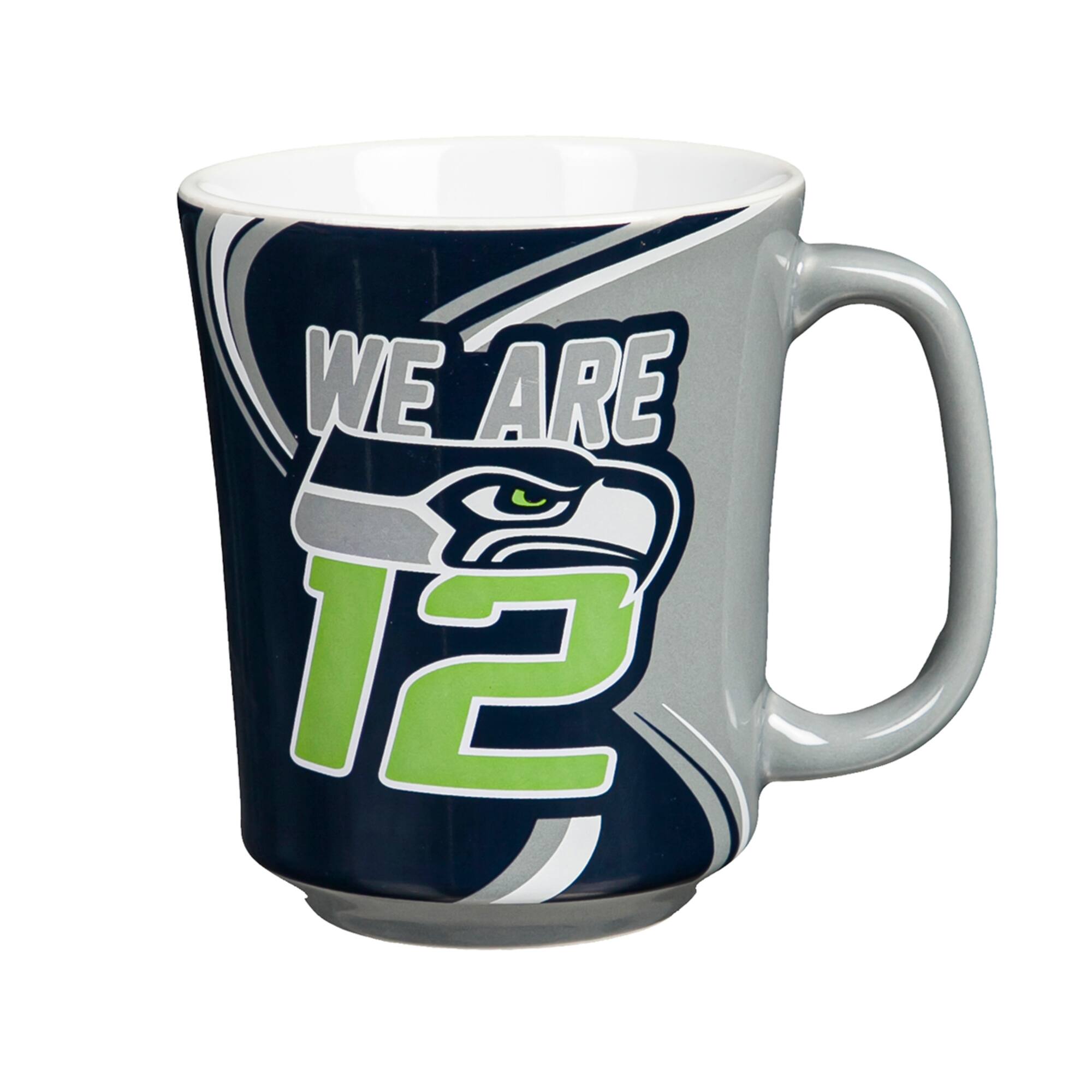 Alt View 2. Evergreen Enterprises - Seattle Seahawks 14oz. Ceramic Mug with Matching Box - Multicolor.