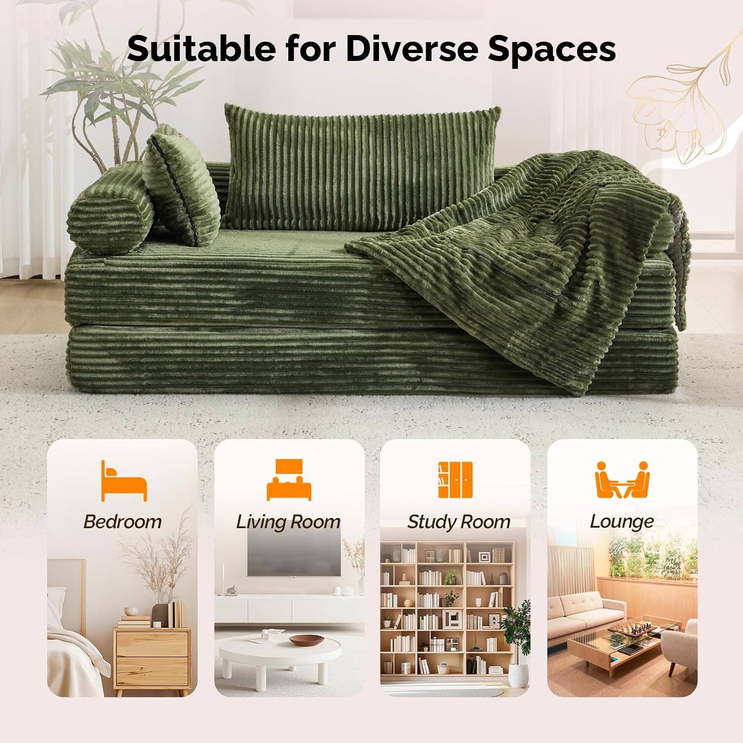 Suitable for Diverse Spaces

- Bedroom
- Living Room
- Study Room
- Lounge
