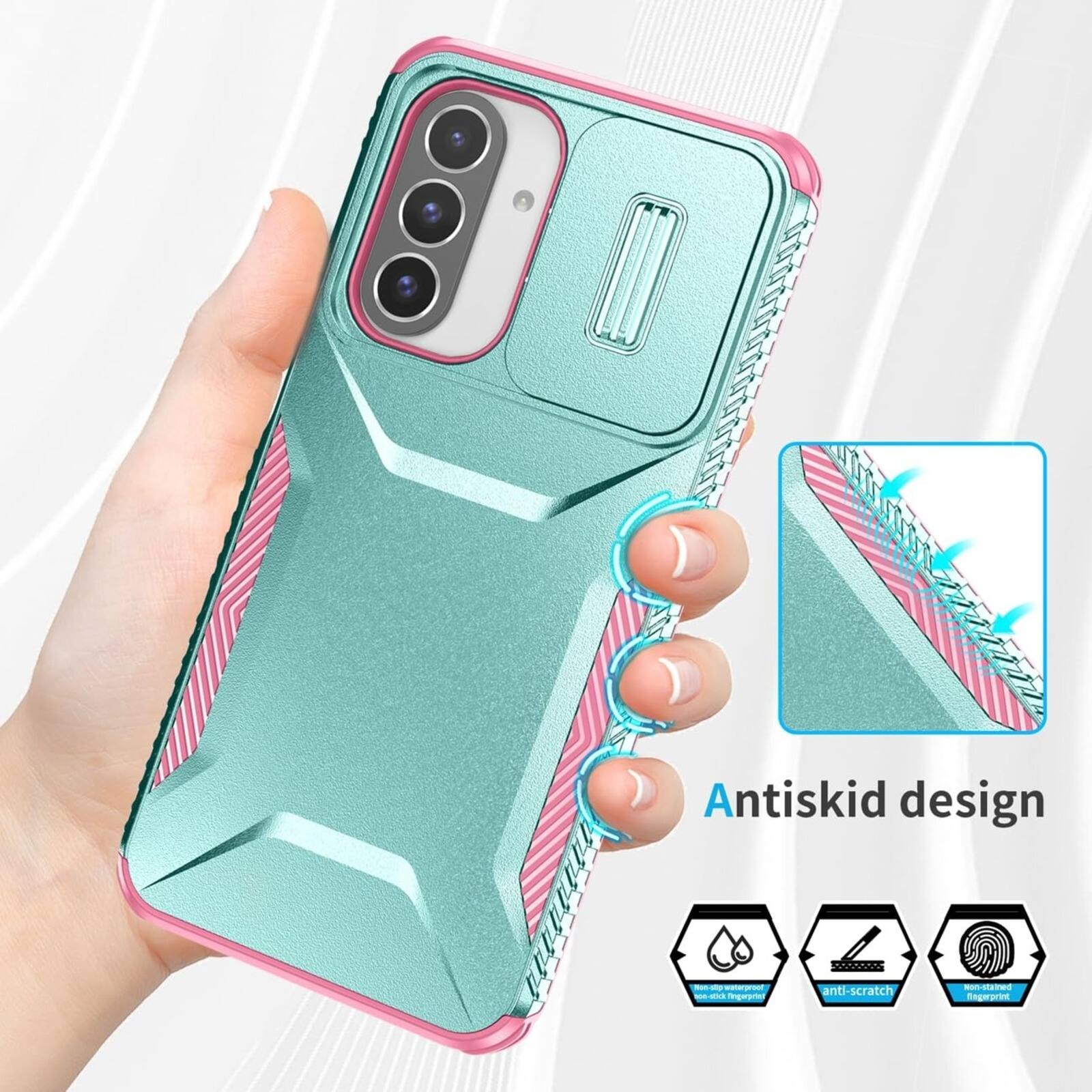 Antiskid design  
Nut-stip 100% stick Ingerprint  
anti-scratch  
Non-stained Regerprint