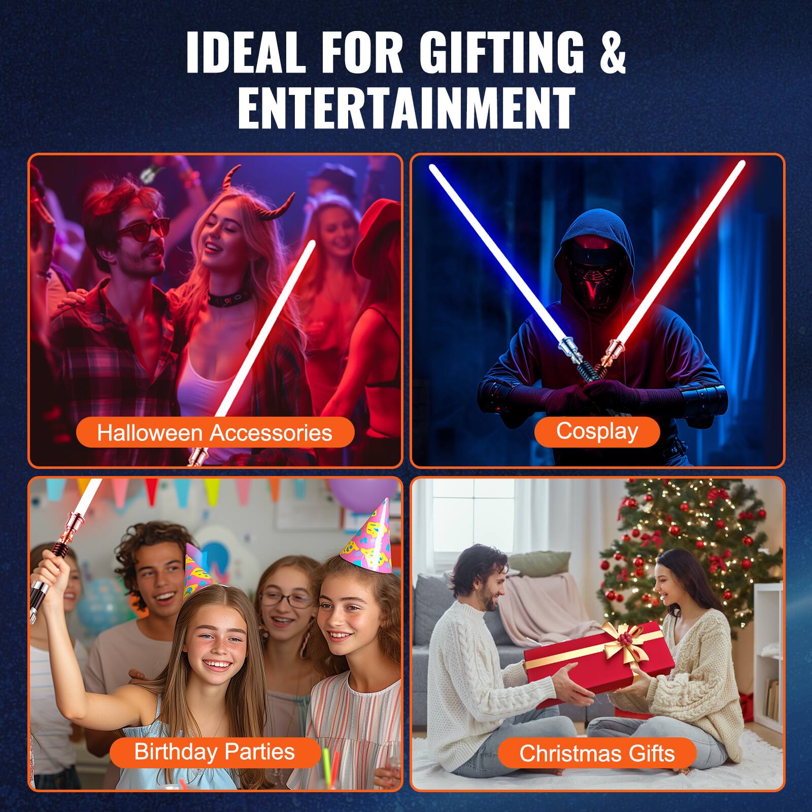 IDEAL FOR GIFTING & ENTERTAINMENT

- Halloween Accessories
- Cosplay
- Birthday Parties
- Christmas Gifts