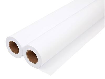 Front. Staples - Staples Wide Format Engineering Paper, Matte, 36" x 500', 2/Carton (26657) - White.
