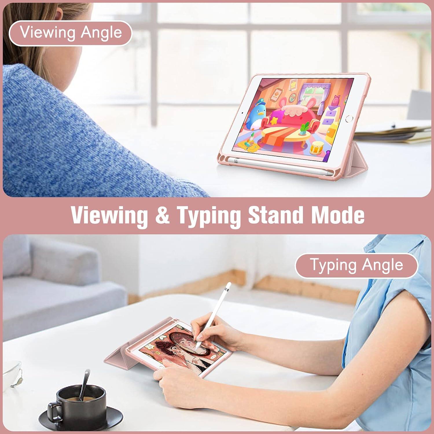 Viewing Angle  
Viewing & Typing Stand Mode  
Typing Angle