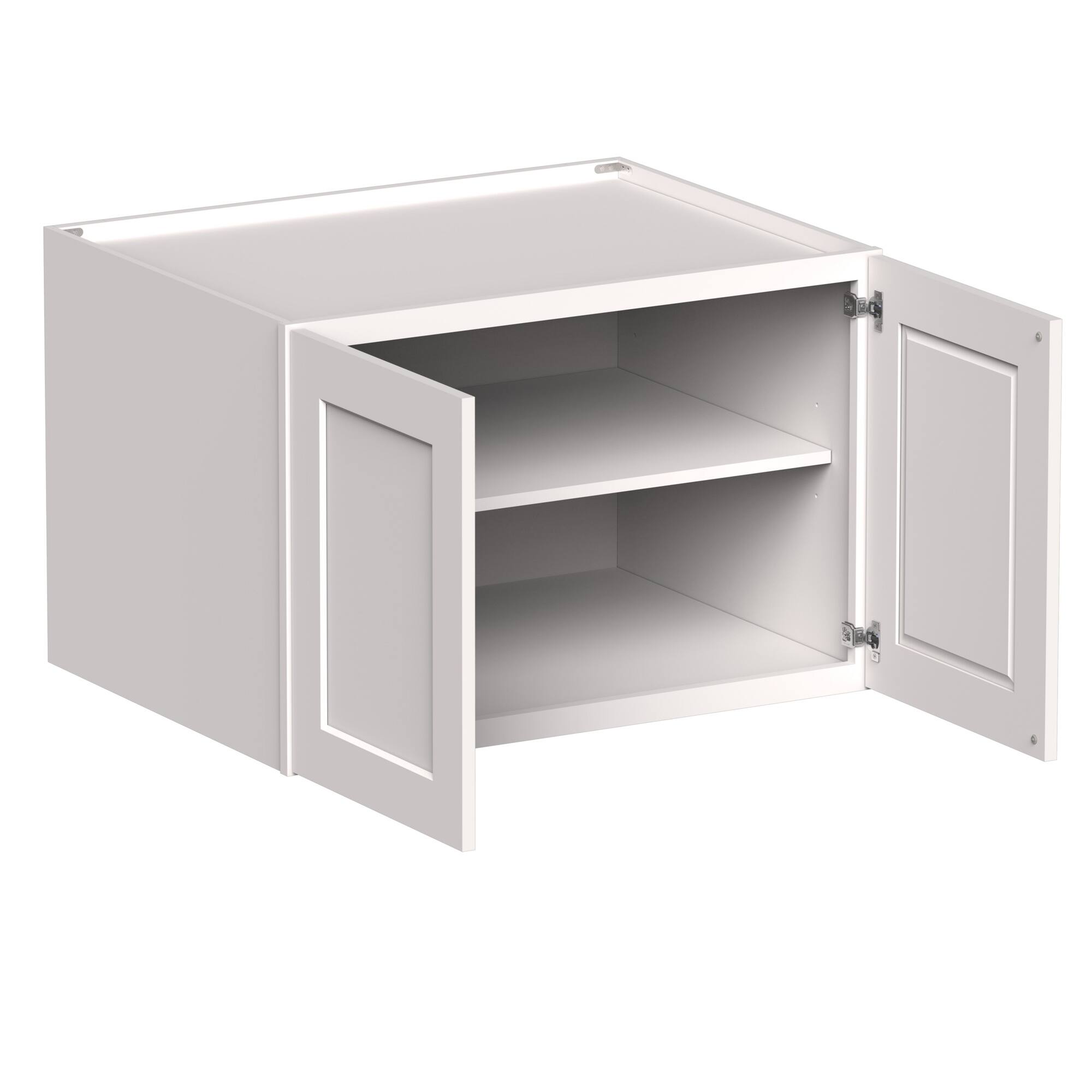 Angle. Boyel Living - 36-in W x 24-in H x 27-in D Shaker RTA Kitchen Deep Wall Cabinet with Soft-Close - White Shaker.