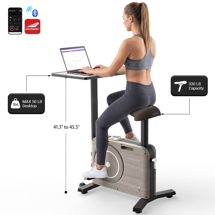 Harrison 330 LB Capacity MAX 50 LB lbs Desktop AN 41.3" to 45.3"