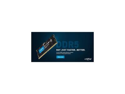 Crucial 32GB (2 x 16GB) 262 Pin DDR5 SO DIMM DDR5 4800 (PC4 38400 Crucial 32GB (2 x 16GB) 262 Pin DDR5 SO DIMM DDR5 4800 (PC4 38400