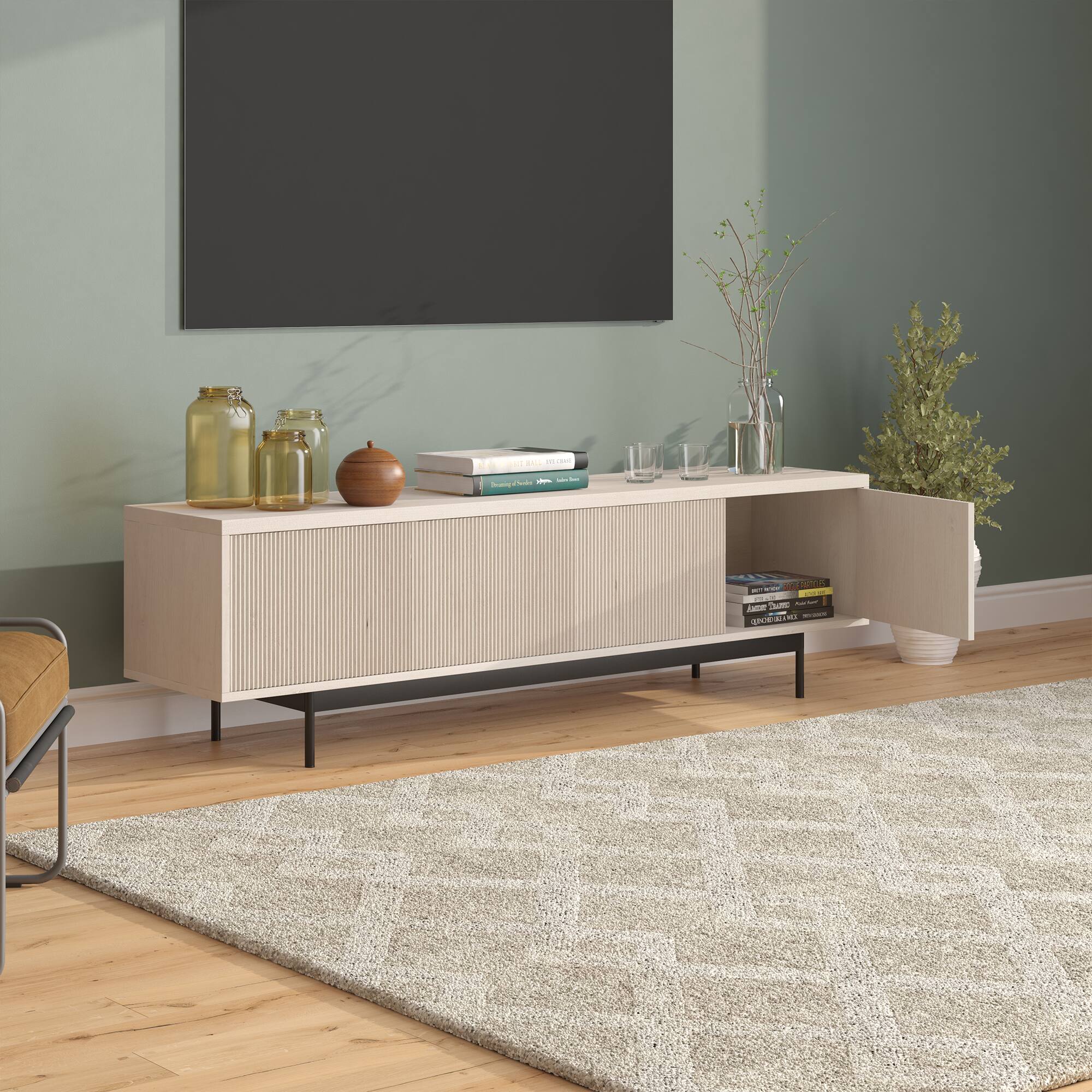 Alt View 33. Camden&Wells - Whitman TV Stand Fits Most TVs up to 75 inches - Alder White.