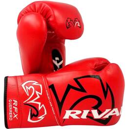 RIVAL - Boxing RFX Guerrero HDEF Pro Fight Lace-Up Boxing Gloves - 8 oz. - Red