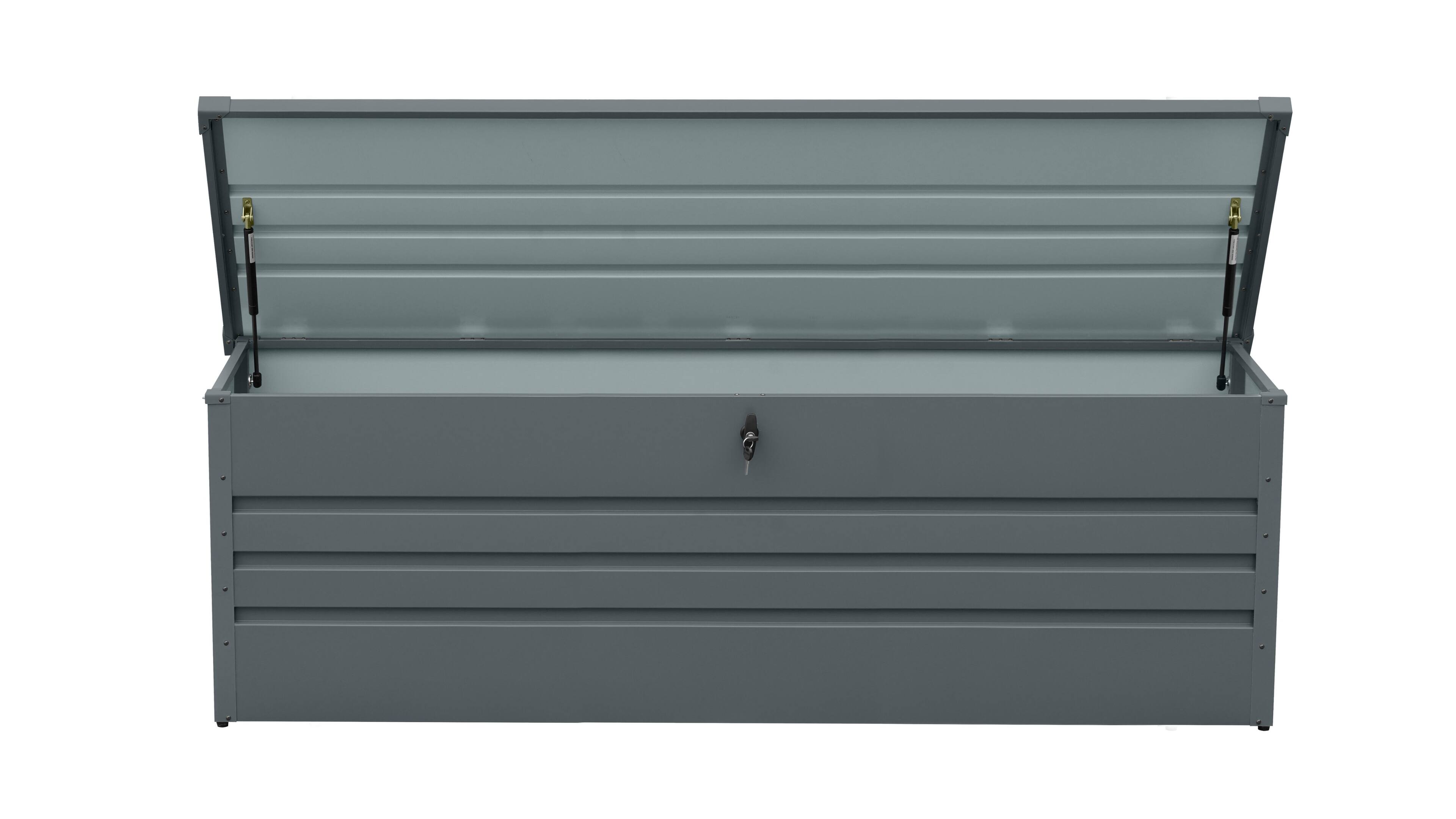 Alt View 4. LOVMOR - 260 Gallon Waterproof Metal Deck Box Extra Large Lockable Patio Storage for Outdoor Daily Use.