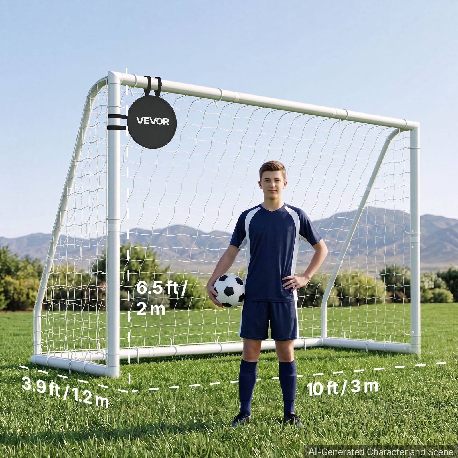 VEVOR

6.5ft/2m

3.9ft/1.2m

10ft/3m

AI-Generated Character and Scene