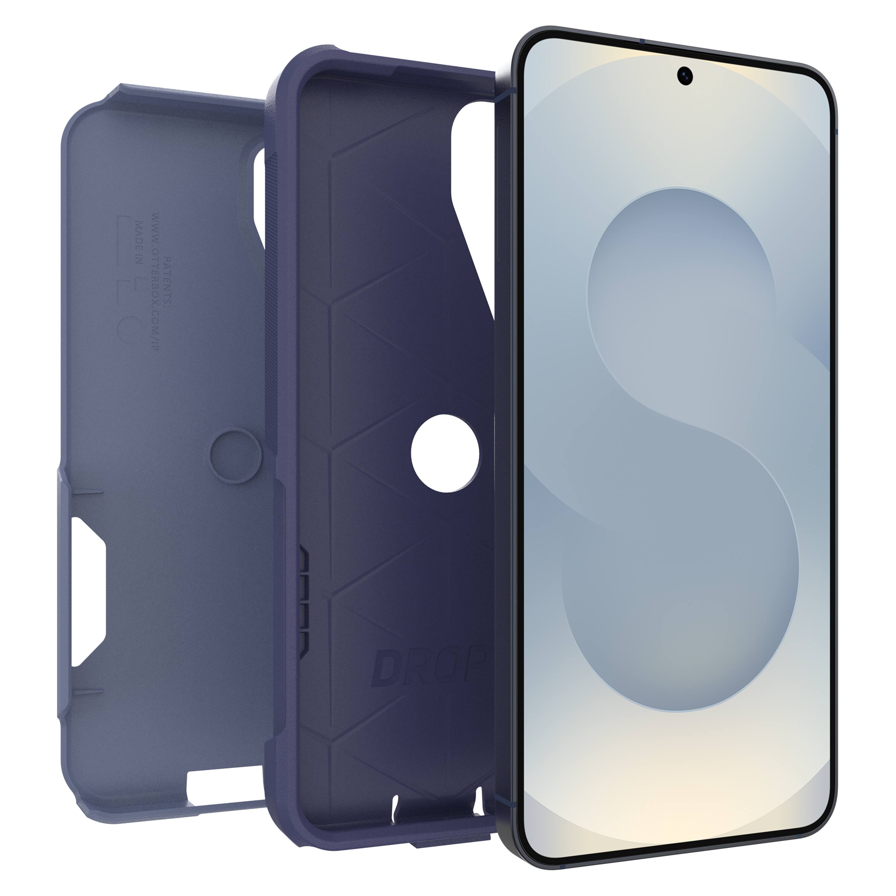 I made in O2. WWW.OTTERBOX.COM/I PATENTS DROP S