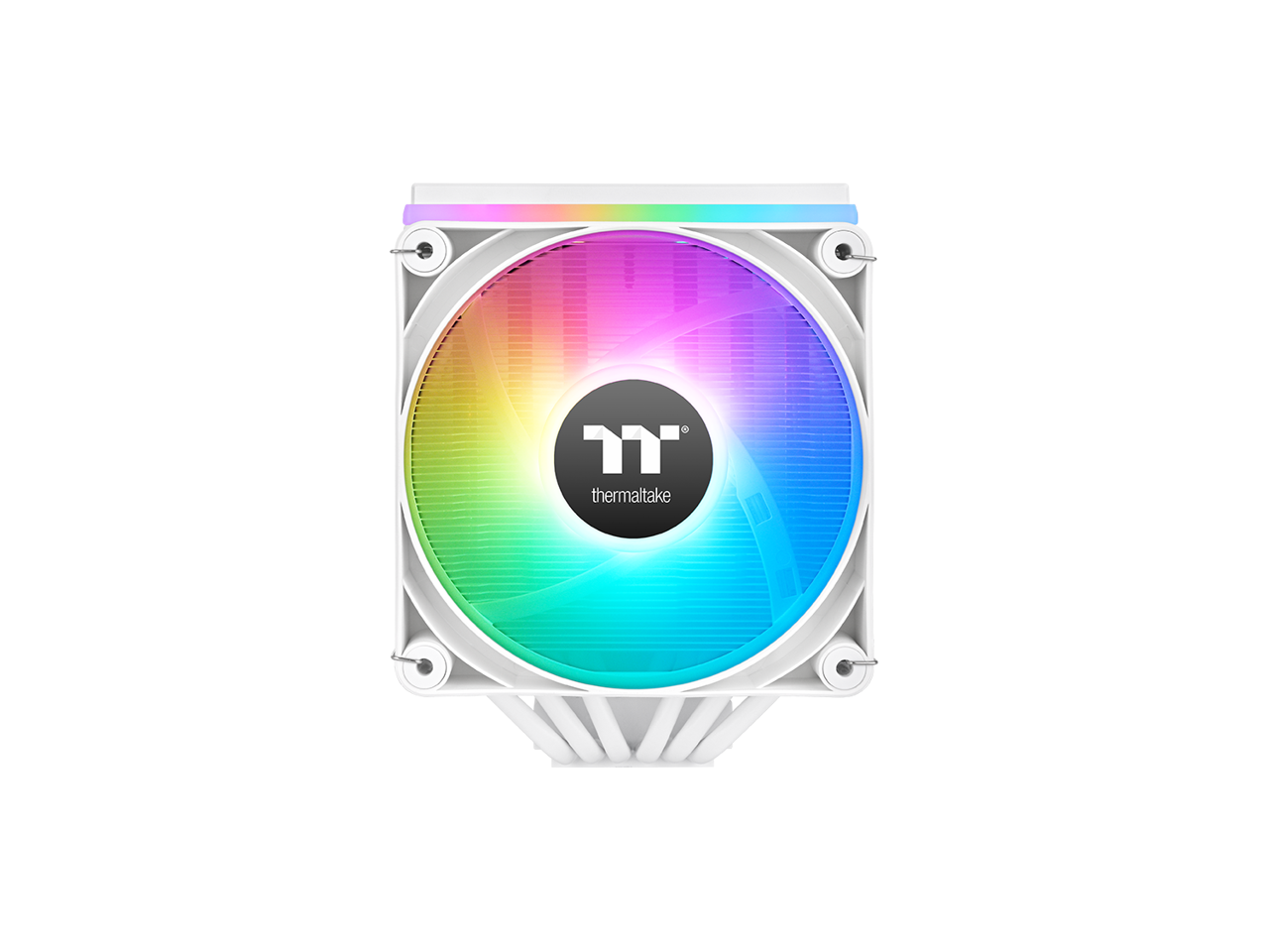 Alt View 1. Thermaltake - Thermaltake ASTRIA 600 ARGB CPU Cooler, 6 Heat Pipes, 2x120mm PWM Fans, 265W TDP, White, CL-P139-CA12SW-A - White.