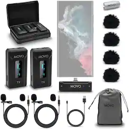 MOVO - WMX-2-C Duo Wireless Microphone System for USB-C