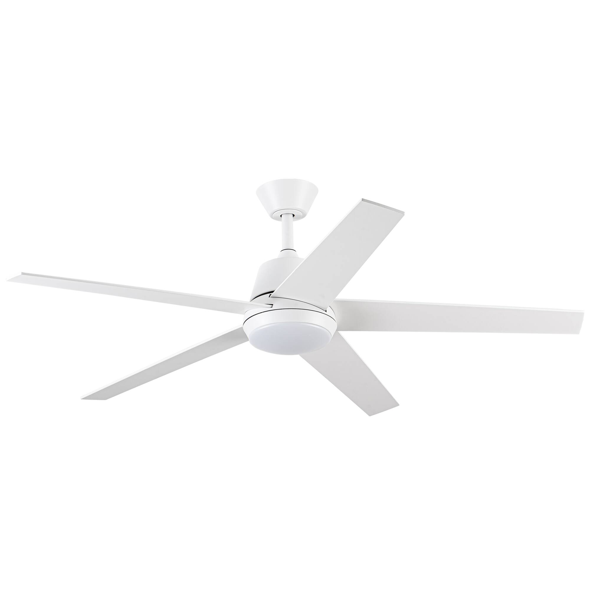 Alt View 8. Vaczon - 52-inch Modern 3CCT Dimmable LED Smart Ceiling Fan with Light, Remote and APP Control - White.