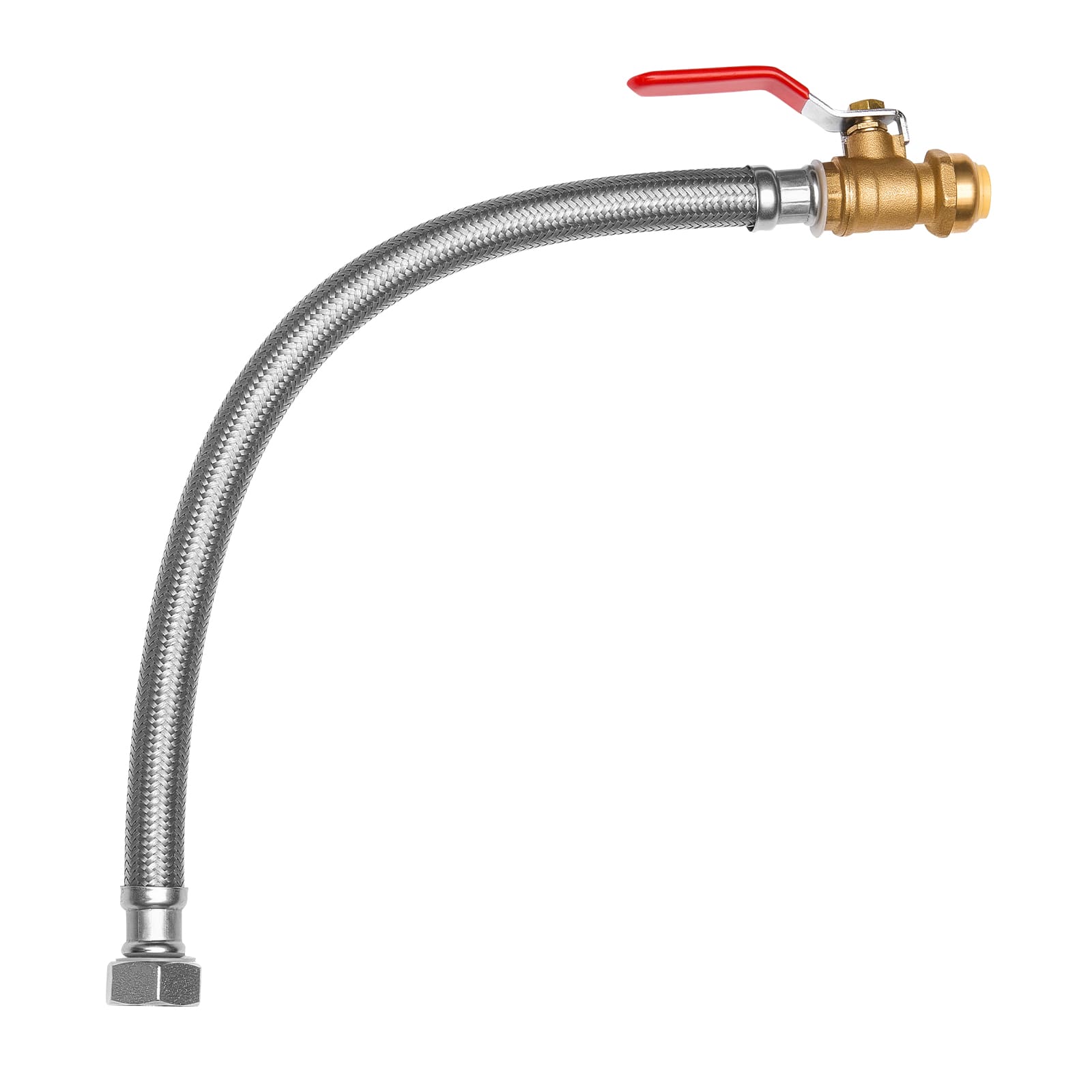 "VEVOR - Water Heater Kit, Push-Fit Valve Flexible Water Heater Connector with 3/4"" FIP x 1/2"" PTC Ball Valve - Copper" price history on PriceWatchPro