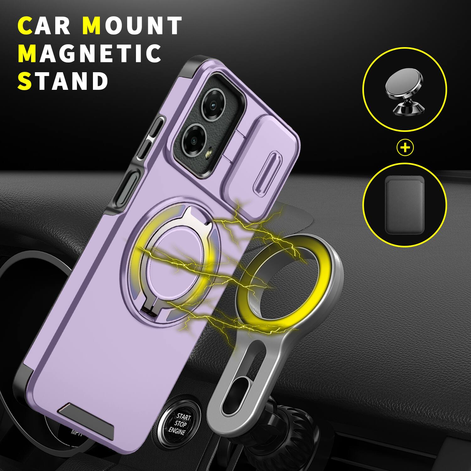 CAR MOUNT MAGNETIC STAND

will

START STOP ENGINE