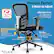 Alt View 15. Click365 - Flow Mid-Back Mesh Office Chair - Black.