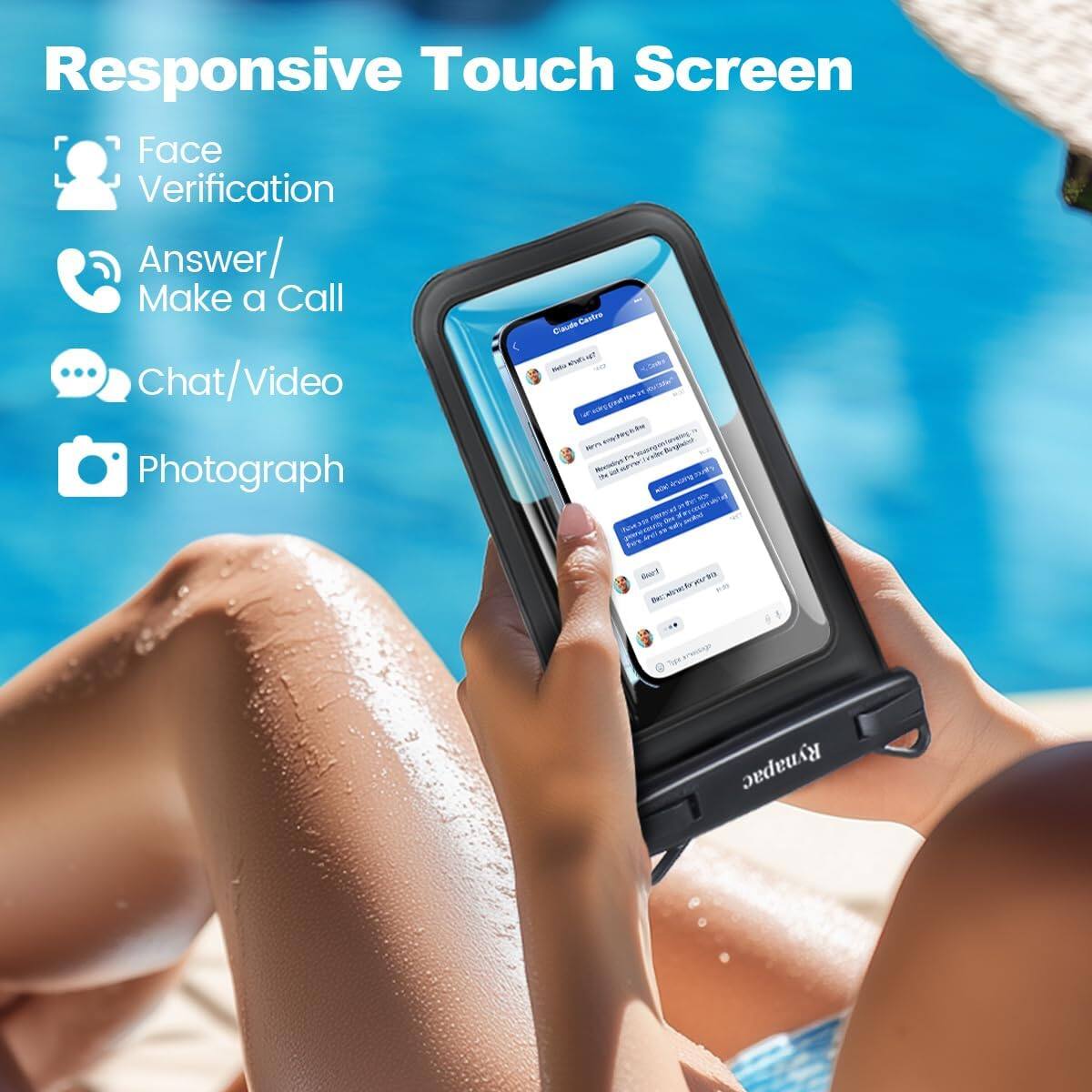 Responsive Touch Screen

- Face Verification
- Answer/Make a Call
- Chat/Video
- Photograph