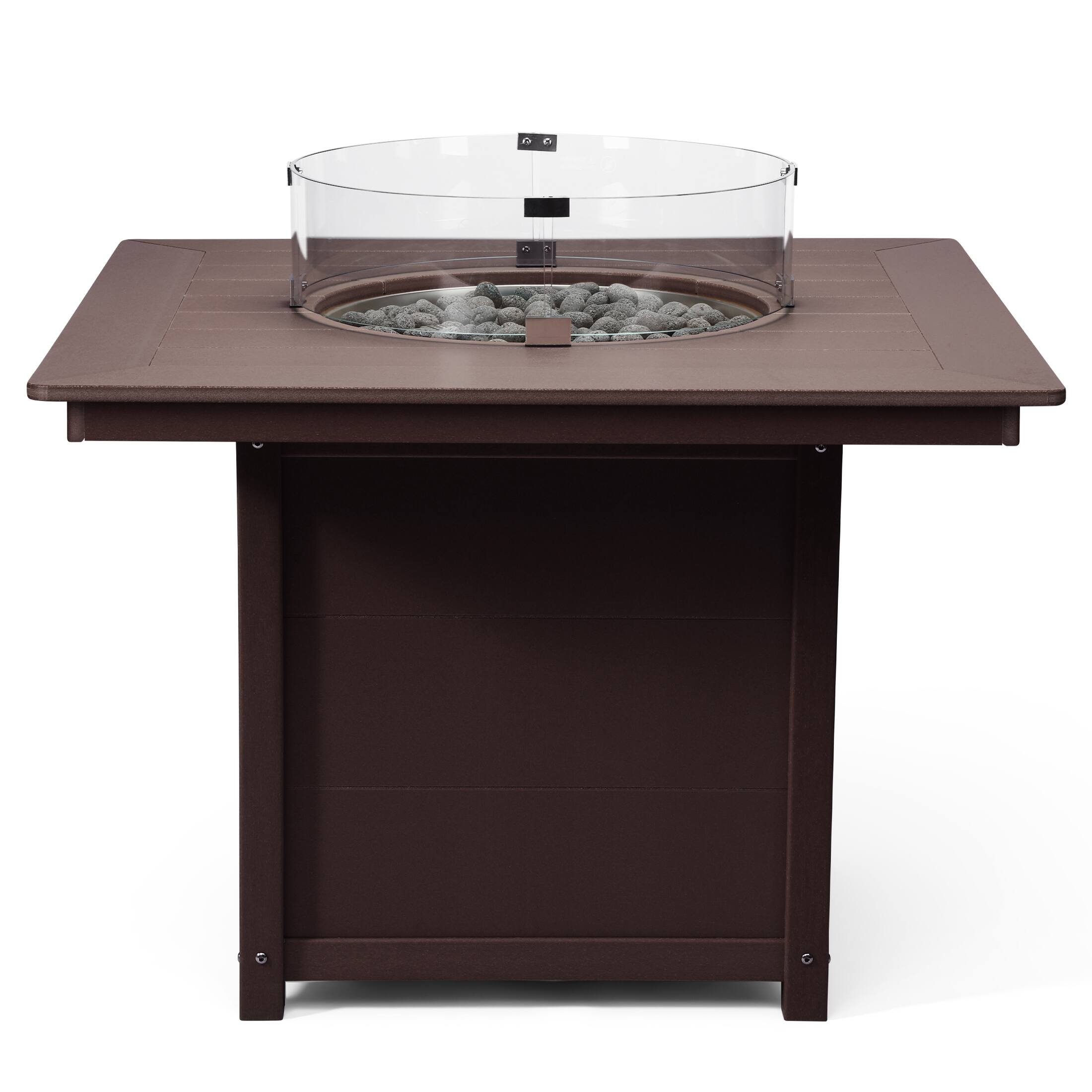 Back. WestinTrends - WestinTrends Helios Modern Outdoor Patio Propane 42" Square Fire Pit Table.