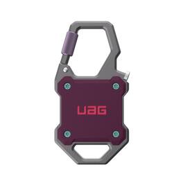 UAG - AirTag Case w Built-in Bottle Opener & Carabiner for Keys, Luggage & Bags - Deep Purple Synth